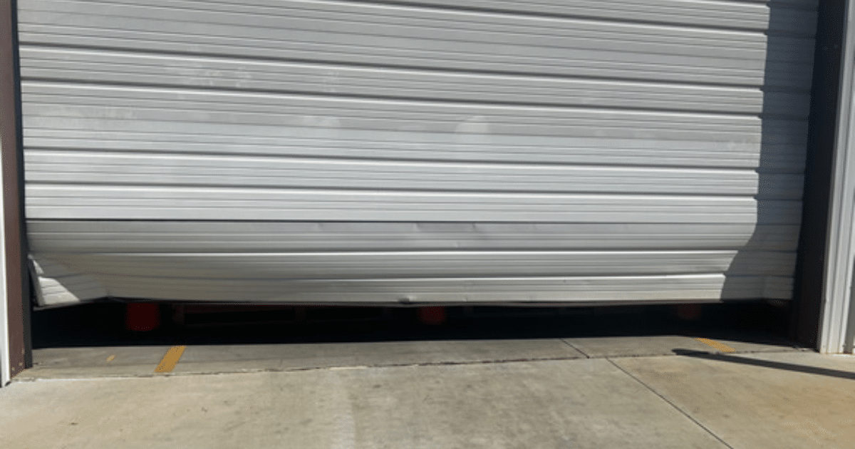 Does a dented garage door need to be replaced?