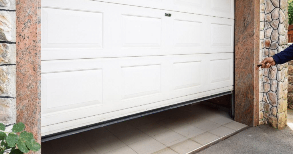 garage door with weather seal