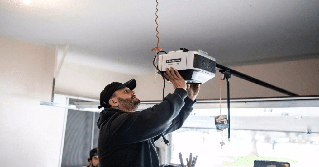 garage door opener door attachment